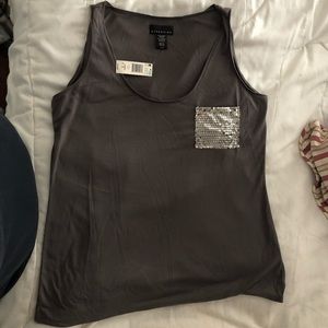 Tank to sequined pocket
